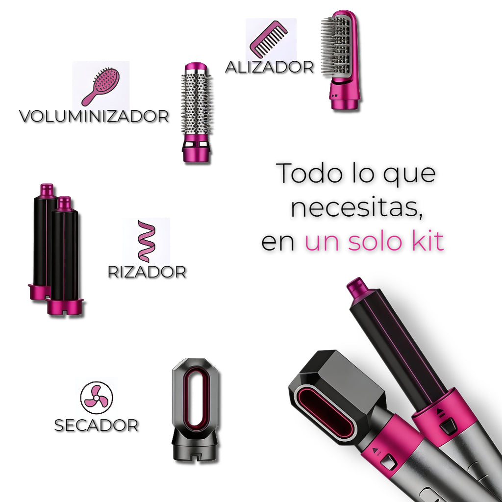 Cabello de Salón en 10 Minutos: Styler 5 en 1