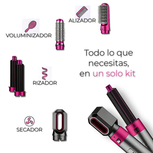 Cabello de Salón en 10 Minutos: Styler 5 en 1