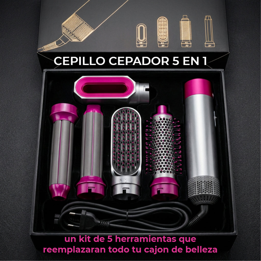 Cabello de Salón en 10 Minutos: Styler 5 en 1