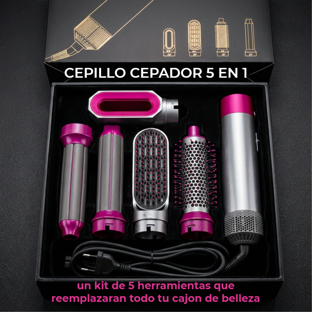 Cabello de Salón en 10 Minutos: Styler 5 en 1