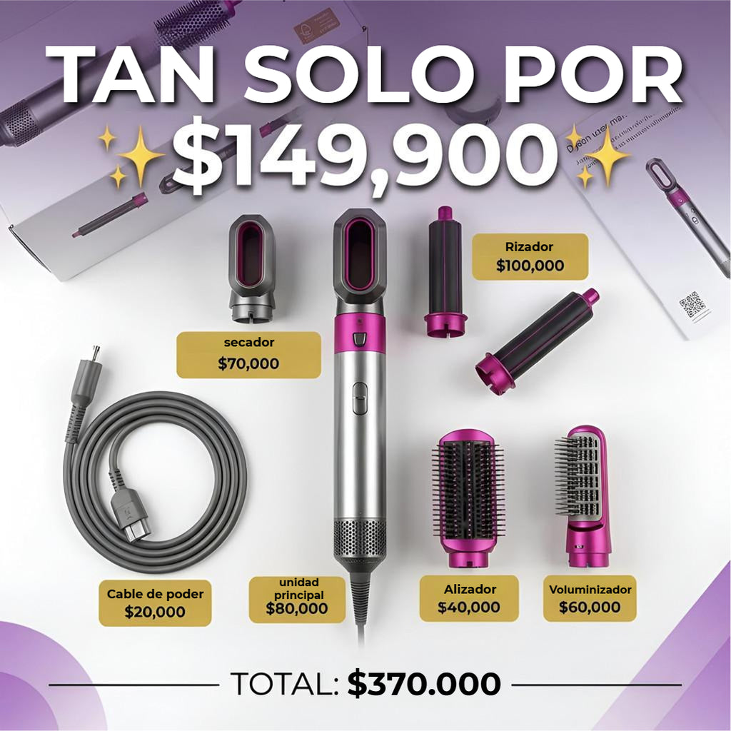 Cabello de Salón en 10 Minutos: Styler 5 en 1